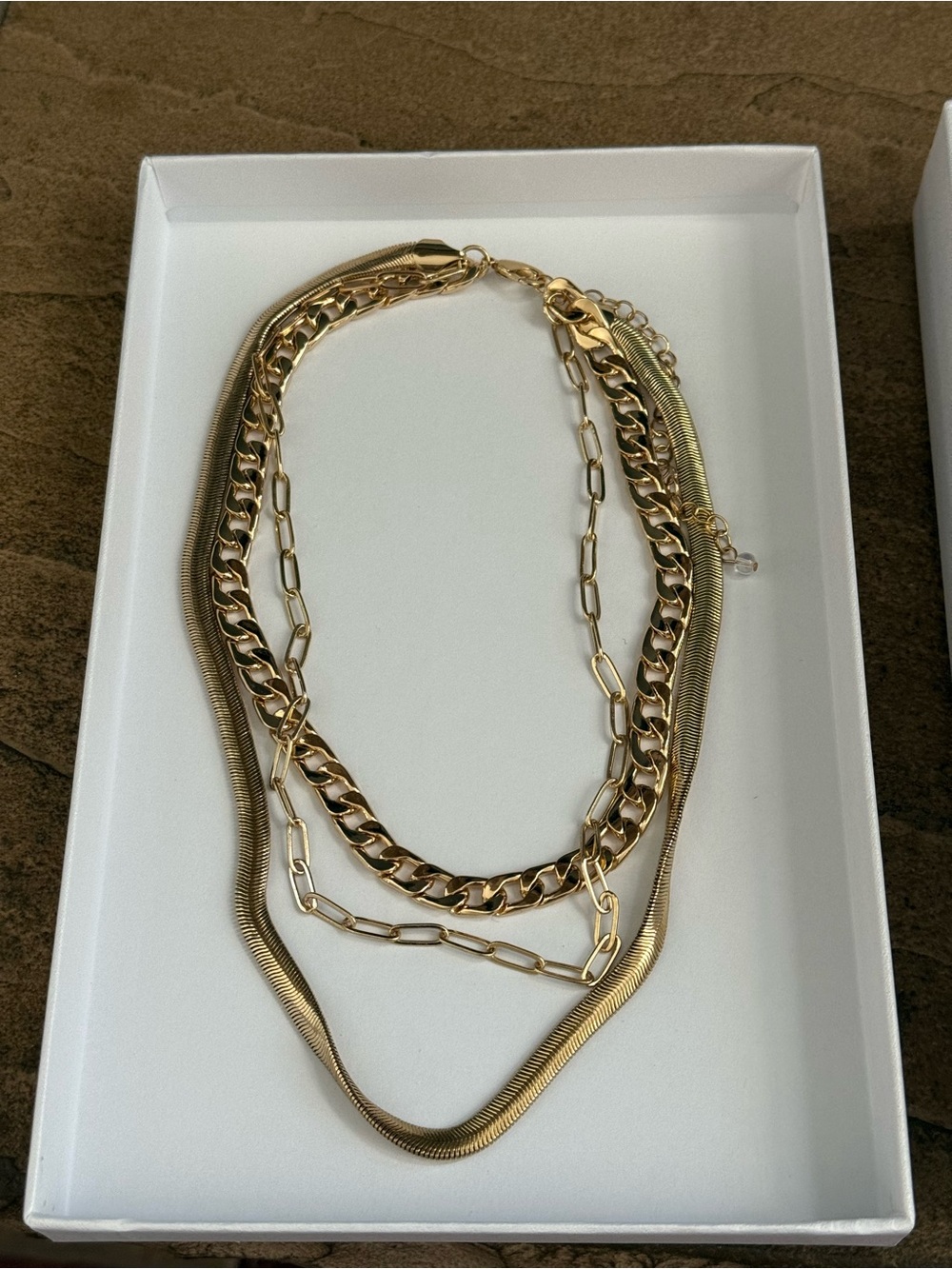 Gold Multi-Layer Chain Necklace - Women Jewelry
